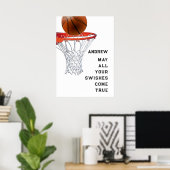 Basketball Viel Glück Poster (Heimbüro)