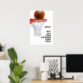 Basketball Viel Glück Poster (Heimbüro)
