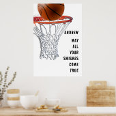 Basketball Viel Glück Poster (Küche)