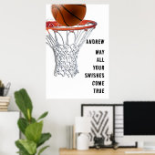 Basketball Viel Glück Poster (Heimbüro)