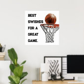 Basketball Viel Glück Poster (Heimbüro)