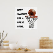 Basketball Viel Glück Poster (Küche)