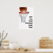 Basketball Viel Glück Poster (Küche)