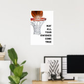 Basketball Viel Glück Poster (Heimbüro)