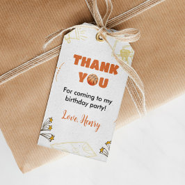 Basketball Vielen Dank Tag Geburtstag Baby Dusche Geschenkanhänger