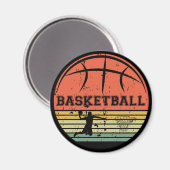 Basketball Vintag Magnet (Vorderseite/Rückseite)