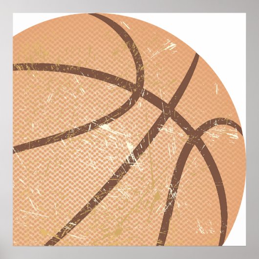 Basketball Vintag Poster (Vorne)