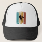 Basketball Vintag Truckerkappe (Vorderseite)