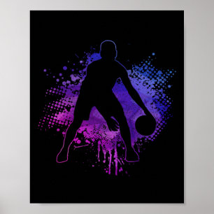 Basketball Vintage Baby Spieler Coach Sport Byllle Poster