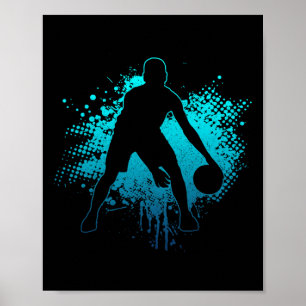 Basketball Vintage Babyball Spieler Coach Sport Bä Poster
