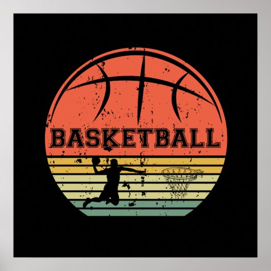 Basketball Vintage Poster (Vorne)