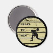 Basketball-Vintager Retrospieler Magnet (Vorderseite/Rückseite)