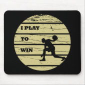 Basketball-Vintager Retrospieler Mousepad (Vorne)