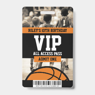 Basketball VIP Geburtstagsfeier Gastkarte Ausweis