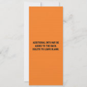 BASKETBALL VIP TICKET FOTO Party Einladung (Rückseite)