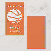 Basketball Visitenkarte (Vorne/Hinten)