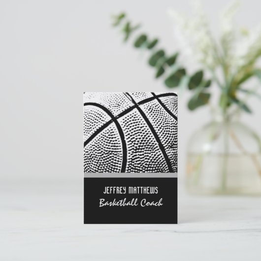 Basketball Visitenkarte (Stehend Vorderseite)