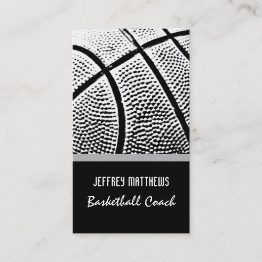 Basketball Visitenkarte (Vorderseite)