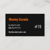 Basketball-Visitenkarte Visitenkarte (Rückseite)