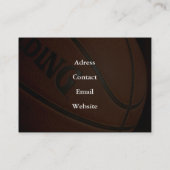 Basketball-Visitenkarten Visitenkarte (Rückseite)