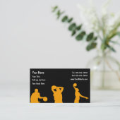 Basketball-Visitenkarten Visitenkarte (Stehend Vorderseite)