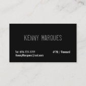 Basketball-Visitenkarten Visitenkarte (Rückseite)