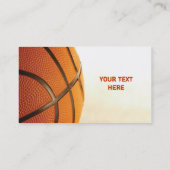 Basketball-Visitenkarteschablone Visitenkarte (Rückseite)