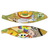 Basketball Viva Mexico Mann, Sombrero Donkey (Panele)