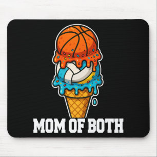 Basketball Volleyball Mama Ice Creme Tropfen Somme Mousepad