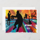 Basketball vor dem Spiel Warmup - Anpassen Einladung (Vorne/Hinten)