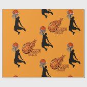 Basketball Wahnsinn Kinder Party Geschenkpapier (Flach)