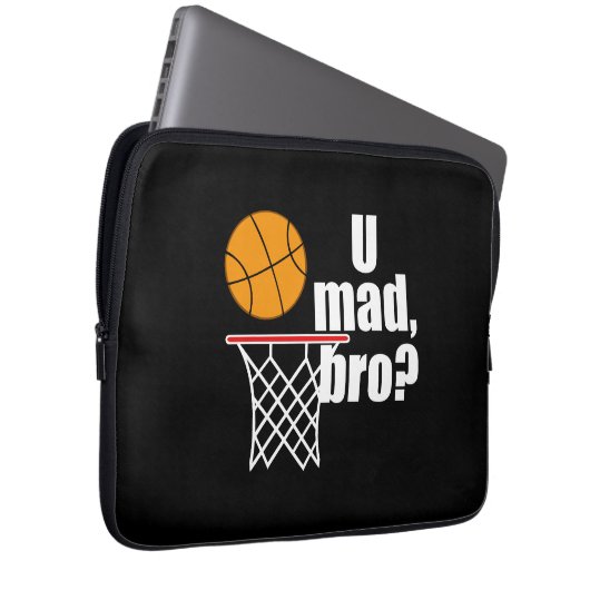 Basketball-Wahnsinn Laptopschutzhülle (Vorne Rechts)