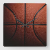 Basketball Wall Clock Quadratische Wanduhr (Vorderseite)