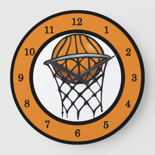 Basketball-Wall-Uhr Große Wanduhr (Vorderseite)