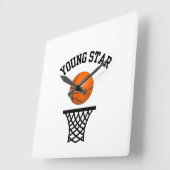 Basketball-Wall-Uhr Quadratische Wanduhr (Winkel)