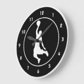 Basketball-Wandleuchte Große Wanduhr (Winkel)