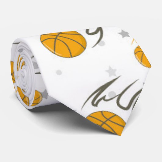 Basketball-Wärmemuster Krawatte (Gerollt)