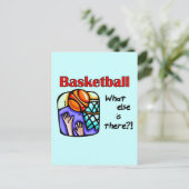 Basketball Was sonst T - Shirt und Geschenke Postkarte (Stehend Vorderseite)