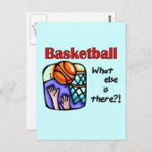 Basketball Was sonst T - Shirt und Geschenke Postkarte (Vorne/Hinten)