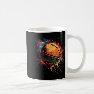 Basketball-Wasserfarbenball-Basketballspieler Zeic Kaffeetasse