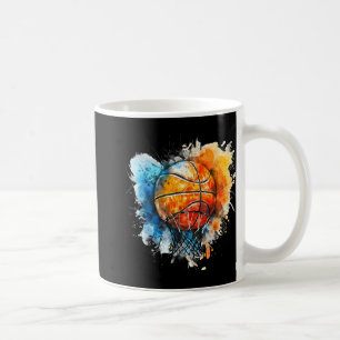 Basketball Wasserfarbenfroh Zeichnend Basketball Kaffeetasse