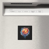Basketball Wasserfarbenspiel Basketball Hoop Cola Magnet (In Situ (Geschirrspüler))