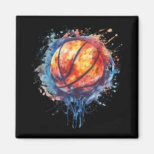 Basketball Wasserfarbenspiel Basketball Hoop Cola Magnet