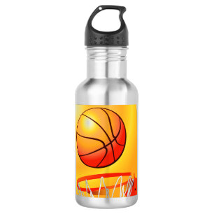 Basketball Wasserflasche aus nicht rostendem Stahl