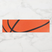 Basketball Wasserflaschenetikett (Einzelnes Label)