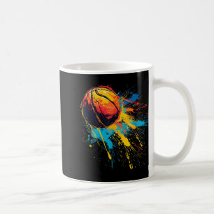 Basketball Watercolor Artwork Basketball Spieler D Kaffeetasse
