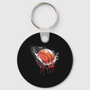 Basketball Watercolor Artwork Basketball Spieler D Schlüsselanhänger