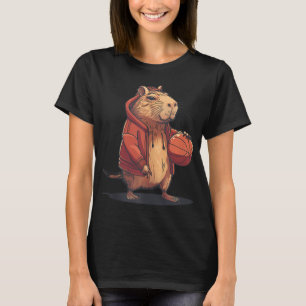 Basketball Watercolor Tierart Basketball Hoop C T-Shirt