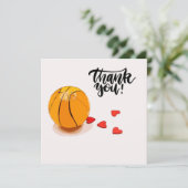 Basketball Wedding Vielen Dank (Stehend Vorderseite)