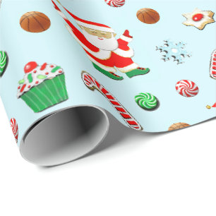 Basketball Weihnachten Geschenkpapier